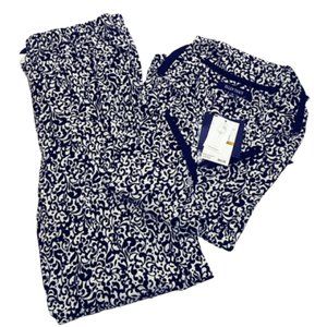 Ellen Tracy Pajamas Black/White Small